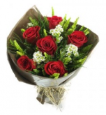 Bouquet Tradicional com 6 Rosas Vermelhas